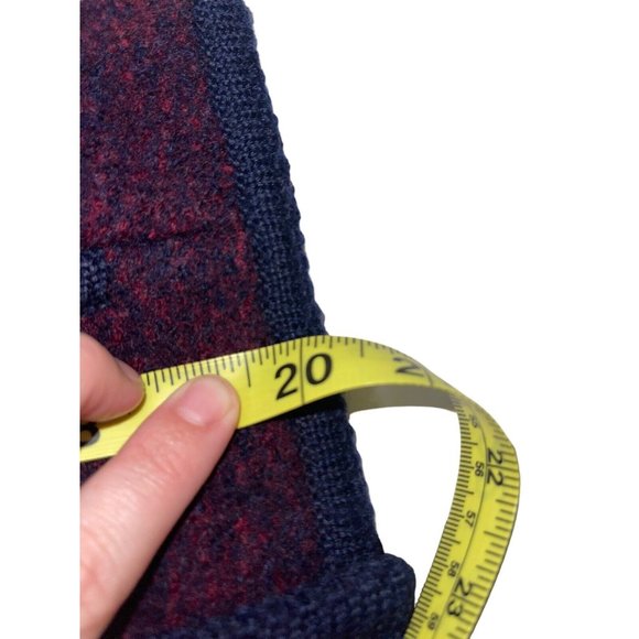 Vintage Jos A. Bank Womens 100% Wool Cardigan Coat Size 10 Wine Purple Snap - Picture 7 of 7